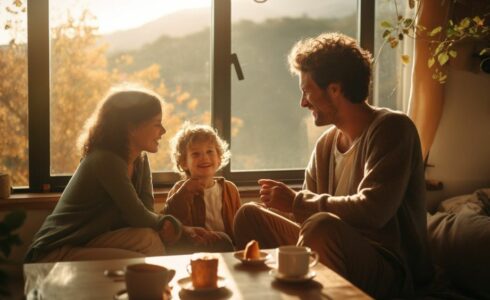 Photo d'une maison ensoleillée