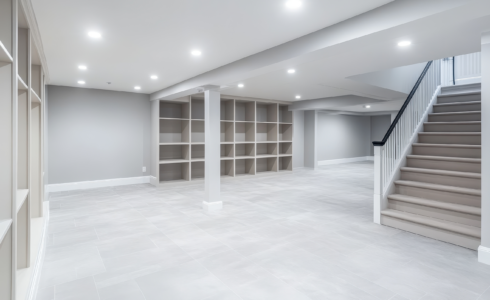 Photo de l'aménagement d'un sous-sol de maison