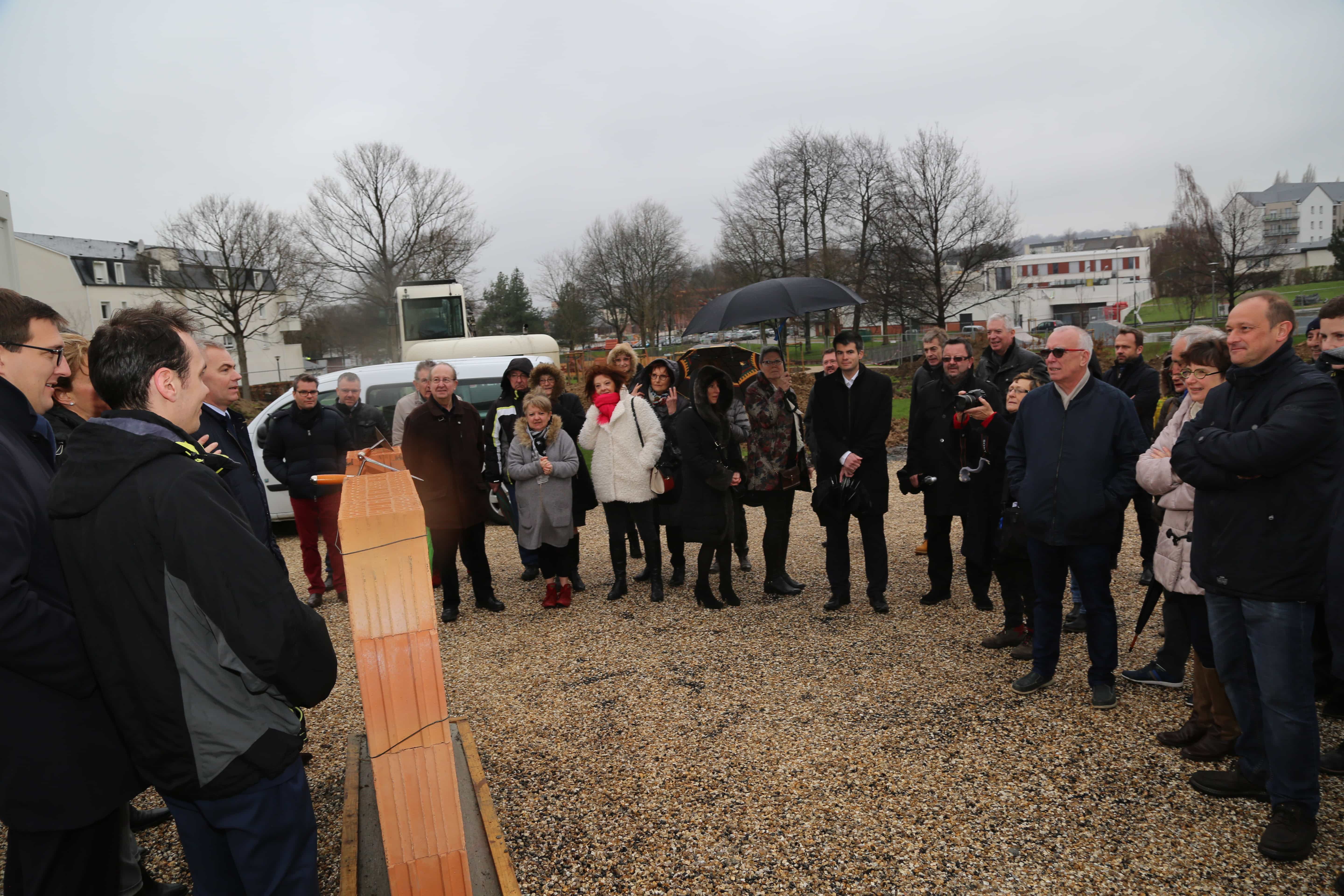 Première pierre résidence du Clos Mathilde